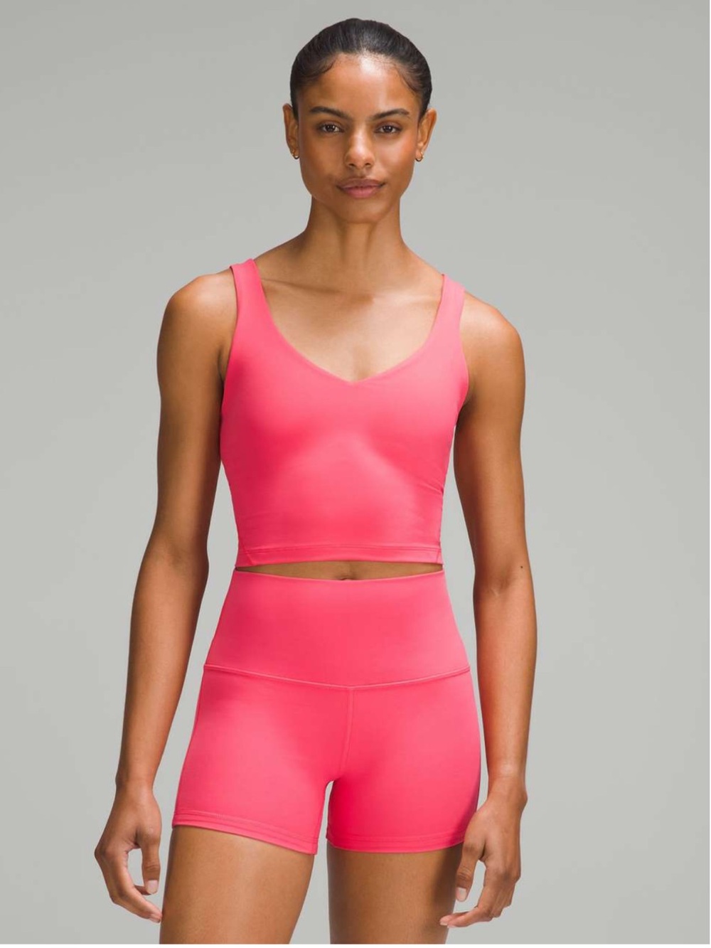Lululemon Women’s Align Tank Size 4 Glaze Pink Light Support Shelf Bra Workout